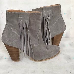 Howsty Gray Suede Booties 38
